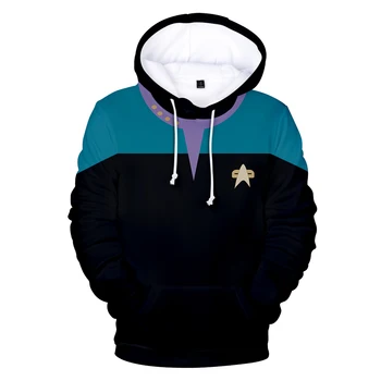 Star Trek 3D Hoodies Tautas sporta Krekli ar garām Piedurknēm Apģērbs Rudens/ziemas Cosplay Hoodies Plus Lieluma Vīriešiem/sievietēm, Streetwear Gadījuma