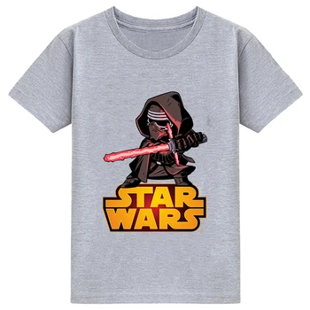 Star Wars Kokvilnas t krekls Disney Modes bērni vasaras drēbes Tēmu Tops Zēniem Drukāt Retro Tendences Īsām Piedurknēm Meitenēm, T-krekls Topi