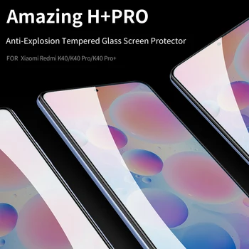 Stikla Xiaomi Redmi K40 Ekrāna Aizsargs NILLKIN Pārsteidzošs H+Pro Anti-Explosion par Xiaomi Redmi K40 Pro Plus Rūdīts Stikls