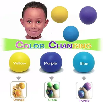 Stresa Bumbu Pieaugušajiem un Bērniem maina Krāsu, Saspiežot Bumbu Anti Stress Maņu Rotaļlieta Nav Toksisks Jautri ADHD OKT Trauksme