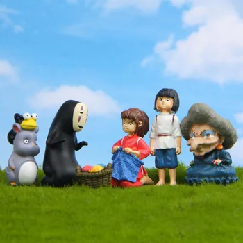 Studio Ghibli Dedzīgs Prom Seja Gara Karikatūra Dzīvniekiem Mini Skaitļi Miyazaki Hayao Radošo Ainavu Modeļi Apdare Rotaļlietas