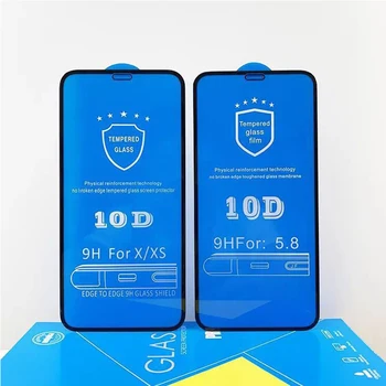 Suef 10 Gab./Daudz 10D Screen Protector For iPhone 12 Pro Max Mini HD 9H Rūdīts Stikls iPhone 12 Pro Kino