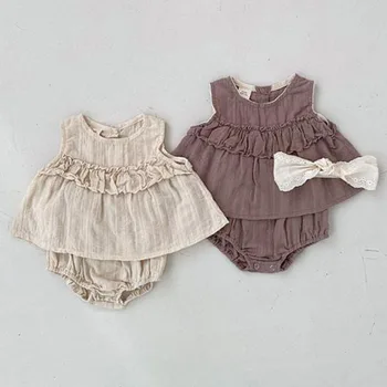 Summer Infant Baby Girl Bērnu Uzvalks Gadījuma Bērniem Meiteņu Mežģīņu Piedurknēm T-Krekls + Bikses, Uzvalks Bērniem, Baby Meitene Komplekti