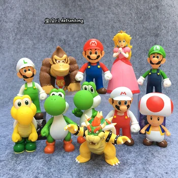 Super Mario Rotaļlietas Luigi Mario Bros Odyssey Skaitļi Mario Bros Darbības Rādītāji Mario PVC Rotaļlietu Skaitļi Super Mario Anime Attēls Modelis