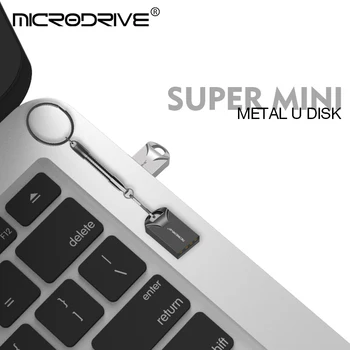 Super mini 64GB, 32GB 16GB metāla usb flash drive usb флэш-накопители portatīvo 128GB atmiņas karti memory stick Pendrive Uzglabāšanas flash disku