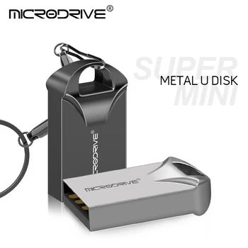 Super mini 64GB, 32GB 16GB metāla usb flash drive usb флэш-накопители portatīvo 128GB atmiņas karti memory stick Pendrive Uzglabāšanas flash disku