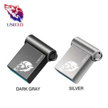 Super Mini Metal Pen Drive Usb Flash Drive 64GB Ūdensizturīgs 3.0 Pendrive 4G 8GB 16GB 32GB 128GB 256 GB Atmiņas karti un U Diska