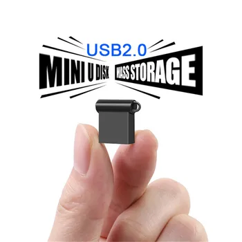 Super Mini Usb Flash Drive PenDrive 4GB 8GB 16GB 32GB 64GB 128 GB U Diska Metāla Monētas Memory Stick Pen Drive Usb Flash Disku
