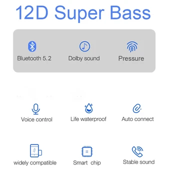 SuperPods Pro 6 TWS 45db Dual ANC Austiņas Bezvadu Bluetooth Earbuds Telpiskās Skaņas Trokšņa Slāpēšanas 12DSuper Bass 1562T Chip
