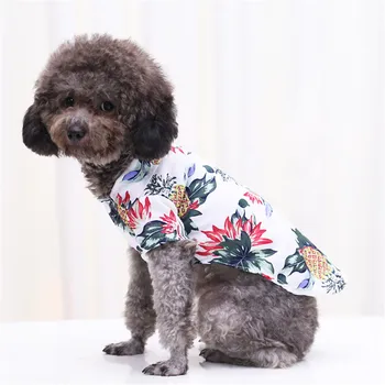 Suņu Krekliņi, Drēbes, Vasaras Pet Pludmales Apģērbu Suni Vest Mājdzīvnieku Apģērbu Havaju Ziedu T-Kreklu, Lai Mazie Un Vidējie Suņi Kaķi Chihuahua