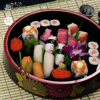 Suši kausa sašimi, renes suši baseina Japānā krizantēmas suši kausa ēdiens Japāņu stilā art virtuves piederumi plāksnes trauki