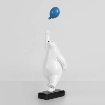 Sveķu Balonu leduslāču Figūras, kas Peld Lācis Ornaments, Mājas Dekoru, lai Dzīvojamā Istaba