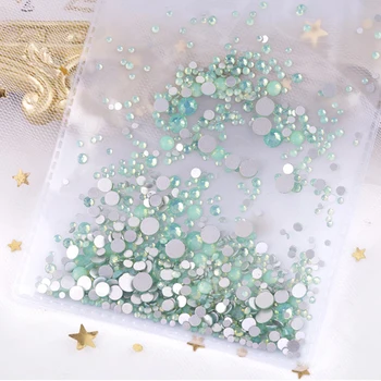 Swarovsky 1440Pcs Multi-izmērs Crystal Diamonds 3D Nail Art Rotājumi Gem Akmeņi DIY Nagus Rhinestone Apdare Nagu Jewelr