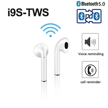 Sākotnējā i9 i9s TWS Bezvadu Austiņas Bluetooth 5.0 Austiņas 3D Stereo Skaņu Bass Pārnēsājamās Austiņas, Sporta Klausules PK i7 i7s