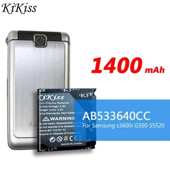 Sākotnējā KiKiss AB533640CC AB533640CU Batteria Samsung S6888 S3710 S3600 GT-S3600i S3930C S3601 S5520 S569 F338 akumulators