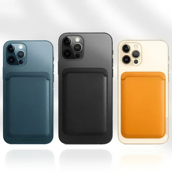 Sākotnējā Luksusa Aizmugurējo Vāciņu Priekš iPhone 12 Pro Max mini Magsafe Adsorbcija uz iPhone 12 Pro Magnētisko Karšu Turētājs Telefonu Gadījumā