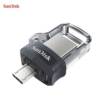 Sākotnējā Sandisk USB Flash Drive USB3.0 128GB 64GB, 32GB 16GB U Diska Dual OTG Pen Drive ātrgaitas 150M/S SDDD3 Telefona vai DATORA