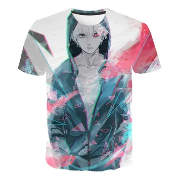 T-krekls Vīriešiem Anime t krekls Tokyo Vampīrs Drukāt Tumši T Iespiesti Atdzist Tshirts Hip Hop Ikdienas Īsās Piedurknes Jaunu 6xl