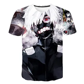 T-krekls Vīriešiem Anime t krekls Tokyo Vampīrs Drukāt Tumši T Iespiesti Atdzist Tshirts Hip Hop Ikdienas Īsās Piedurknes Jaunu 6xl
