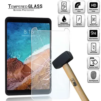 Tablete Rūdīta Stikla Ekrāna Aizsargs Vāks Xiaomi Mi Pad 4 LTE Planšetdators Anti-Scratch sprādziendrošas Ekrāns