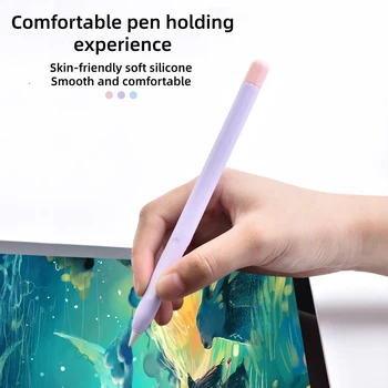 Tablete Touch Pen Irbuli seguma Maisiņš Portatīvo Mīksta Silikona Case For Apple Zīmuli, 2 Lieta Zīmuli gadījumā ipad piederumi