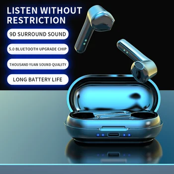Taida TWS HiFi 9D Surround Skaņu Bluetooth Earbuds Ūdensizturīgs Stereo Sporta Austiņas, Austiņas Ar Mikrofonu