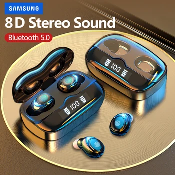 Taisnība Bezvadu Earbuds, Samsung un Visi Smart Phones TWS Bluetooth Austiņām Ausu USB-C Maksas LED Displejs, kas Darbojas Sporta zāle