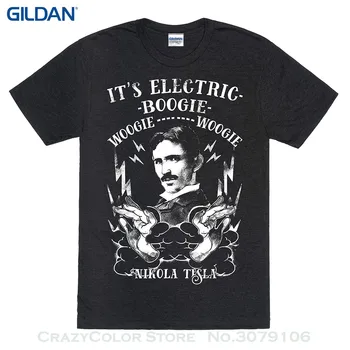 Tas IR Elektriskie Nikola Tesla Modes T Krekls