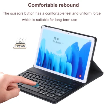 Tastatūras Gadījumā Huawei MatePad pro 10.8 5G godu pad v6 10.4 Bluetooth Klaviatūru Āda flip case Cover