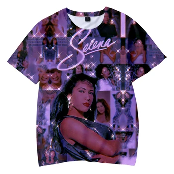 Tautas Selena Quintanilla Dziedātājs ASV Atdzist 3D Tshirt Moderns Bērnu T-krekls Modes Vīrieši Sievietes Streetwear Gadījuma Poliestera Tee
