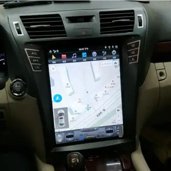 Tesla Stils Android 9.0 4+128G Par Lexus LS460 2006-2012 Multimediju Atskaņotājs, GPS Navi Galvas Vienības Stereo Diktofons DSP ar Carplay