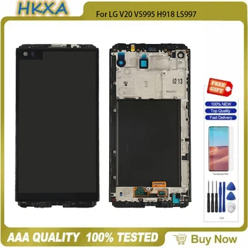Testa AAA+ Par LG V10 H960 H960YK H961 LCD Displejs, Touch Sensors Digitizer Par LG V20 VS995 H918 LS997 Montāža Ar Rāmi