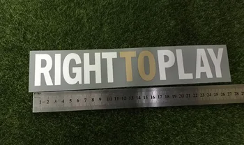 Tiesības Spēlēt Plāksteris Zelta IRight Spēlēt UCL Dzelzs Par Siltuma Futbola Plāksteris Žetons