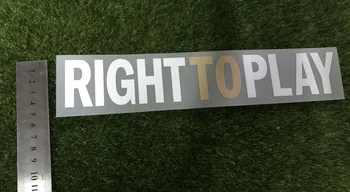 Tiesības Spēlēt Plāksteris Zelta IRight Spēlēt UCL Dzelzs Par Siltuma Futbola Plāksteris Žetons