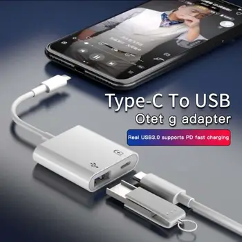 Tipa-C USB-A un Tipa C Adapteris Priekš MacBook Portatīvo Datoru USB C Tipa Vīrietis Uz USB-A Female Adapteri