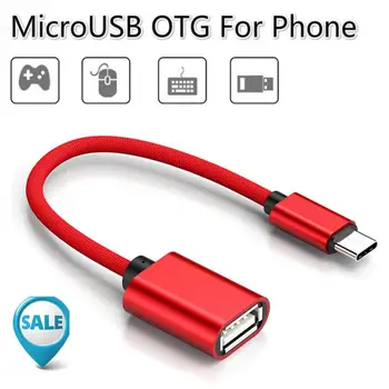 Tipa-K Micro USB OTG Adaptera Kabelis USB 3.0 Sieviete Uz C Tipa Vīriešu Kabeļa Adapteris Converter USB-C (Kabelis, Auto MP4 Tālruni