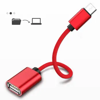 Tipa-K Micro USB OTG Adaptera Kabelis USB 3.0 Sieviete Uz C Tipa Vīriešu Kabeļa Adapteris Converter USB-C (Kabelis, Auto MP4 Tālruni