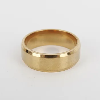 Titāna tērauda gredzens šauru diafragmas gredzenu gredzenu korejiešu versiju, vienkāršu vīriešu un sieviešu vienkārša gredzena izsmalcinātu