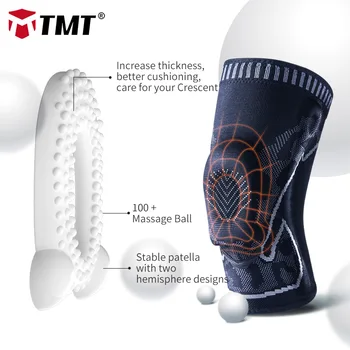 TMT 2 Gab 3D Ceļgala Atbalsta Spilventiņi Sporta Artrīts Vingrošanas Aprīkojums Volejbols Darbu, Fitnesa Velosipēdu ceļa skriemelis Aizsargs Lencēm Aizsargs