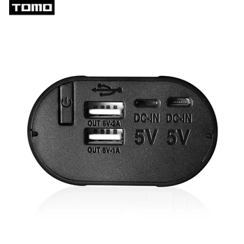TOMO D2 26650 lādētāju, akumulatoru uzglabāšanas kaste displejs 26650 power bank gadījumā, ja 2 Ieejas 5V 2.1 A jauda max mobilo telefonu pad tablet