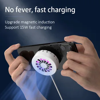 Tongdaytech 3 in 1 Magnētisko Bezvadu Lādētāju Magsafe Iphone 12 Mini Pro, Max Dzesēšanas Ventilatoru 15W Ātrās Uzlādes Lādētājs Tālrunis Stāvēt