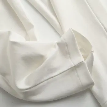 Toppies Sievietes Baltā Ikdienas Tērps Dzidri Balts Divas Gabals, Kas Sieviešu Blūze +Bikses