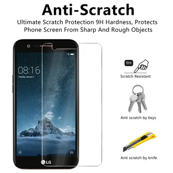 Toughed Screen Protector for LG K10 2017 K10 Pro K30 Jauda Rūdīta Stikla LG K11 Plus K20 V Aizsardzības Stiklu LG Jauda 2 X