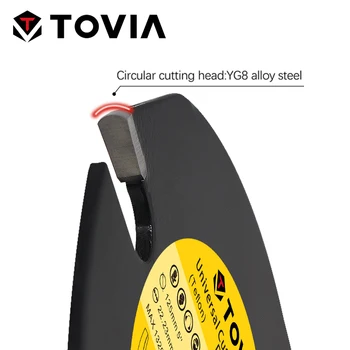 TOVIA izmantots 125mm Rūsas-Pierādījums, Zobainu ripzāģa Asmens Kokapstrādes Griešana, Koka, Keramikas, PVC Instrumentu Piederumi