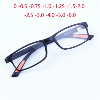 TR90 Laukumā Tuvredzīgs Brilles Sievietēm, Vīriešiem, Ultravieglajiem Melnu Rāmi Tuvredzīgi Briļļu Myopes Lunettes 0 -0.5 -0.75 -1.0, Lai -4.0