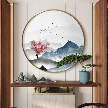Tradicionālā Ķīniešu Stila Ainavu Kalnu Zen Sienas Art Pictures Plakātus Drukāt Uz Dzīvojamo Istabu Mājas Kanvas Glezna Deco Stils