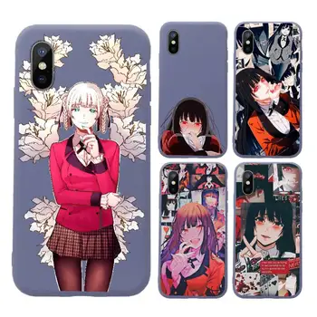 Traks Uztraukums Manga Kakegurui luksusa Telefonu Gadījumā čaulu, Konfektes Krāsu iPhone 11 12 mini pro XS MAX 8 7 6 6S Plus X SE 2020. GADAM XR