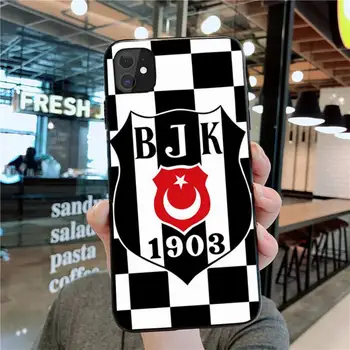 Turcijas Besiktas BJK Telefonu Gadījumos iphone 12 11 Pro Max Mini XS Max 8 7 6 6S Plus X 5S SE 2020. GADAM XR vāciņu