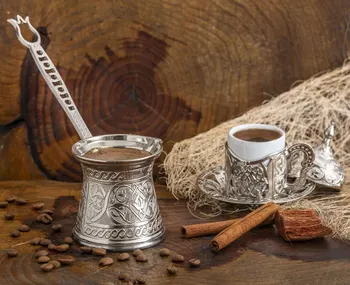 Turcijas modelis liešanas vara kafijas kanna kafijas automāts roku darbs 4 cilvēki, dekoratīvie dāvanu piederumi osmaņu