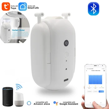 Tuya Bluetooth Bezvadu Smart Aizkaru Robots, Tālvadības pults, Automātiskās Aizkaru Robots Ar Llumination/temperatūras Sensors Alexa